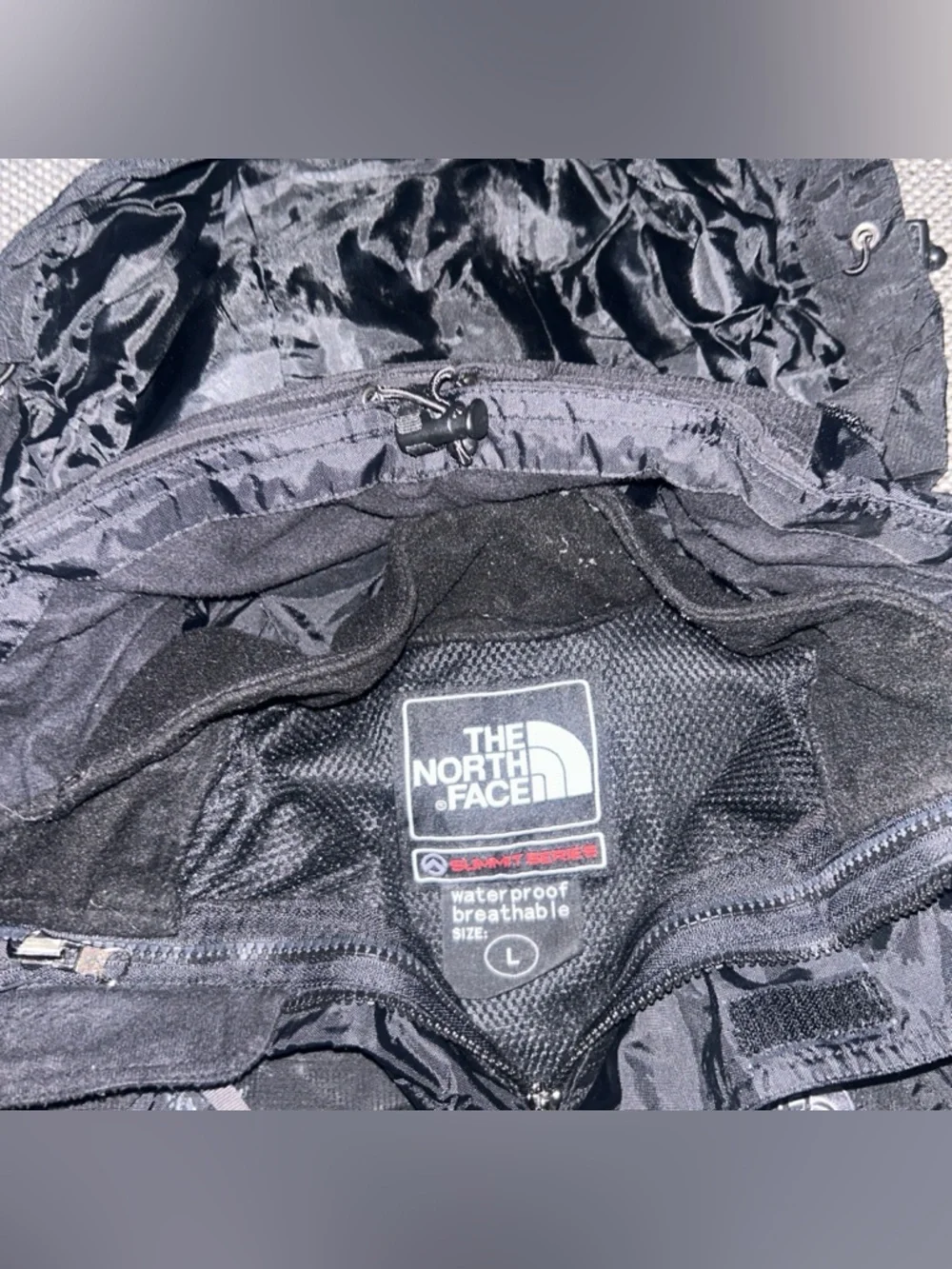 The North Face Men's Summit Series Black Waterproof Hooded Jacket